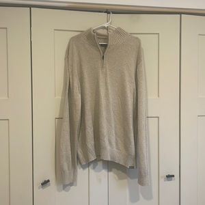 Eddie Bauer Mens Quarter Zip Sweater